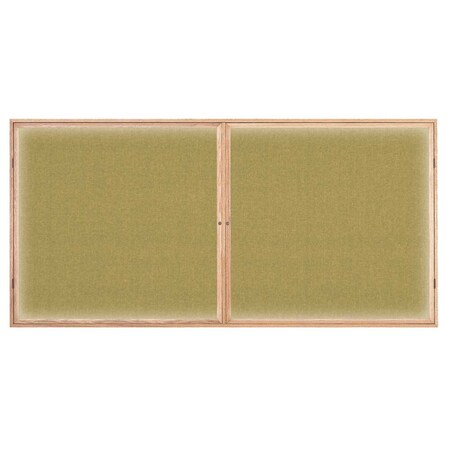 United Visual Products Open Faced Traditional Corkboard, 12x36" UV639A-BRONZE-DBURGU